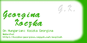 georgina koczka business card